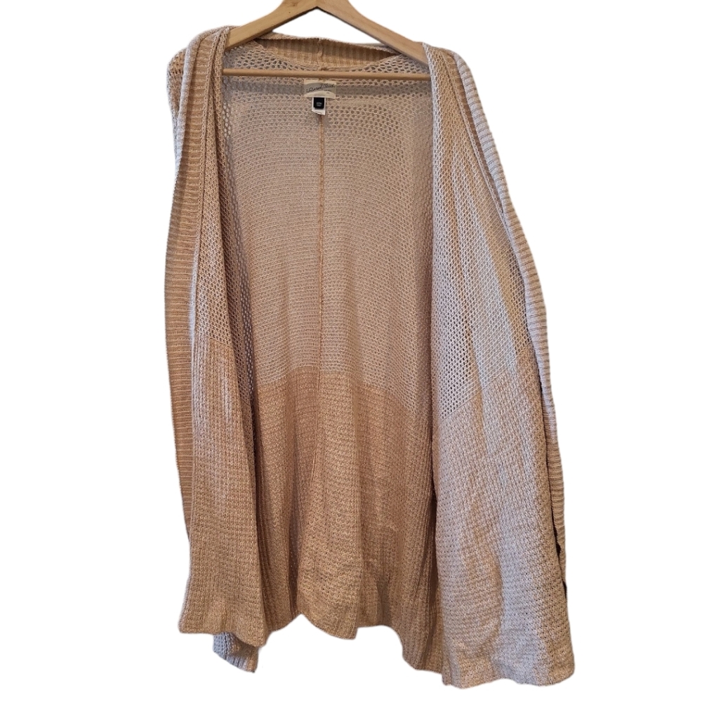 Universal Thread cardigan textured stitching side pocket versitile - Picture 2 of 8
